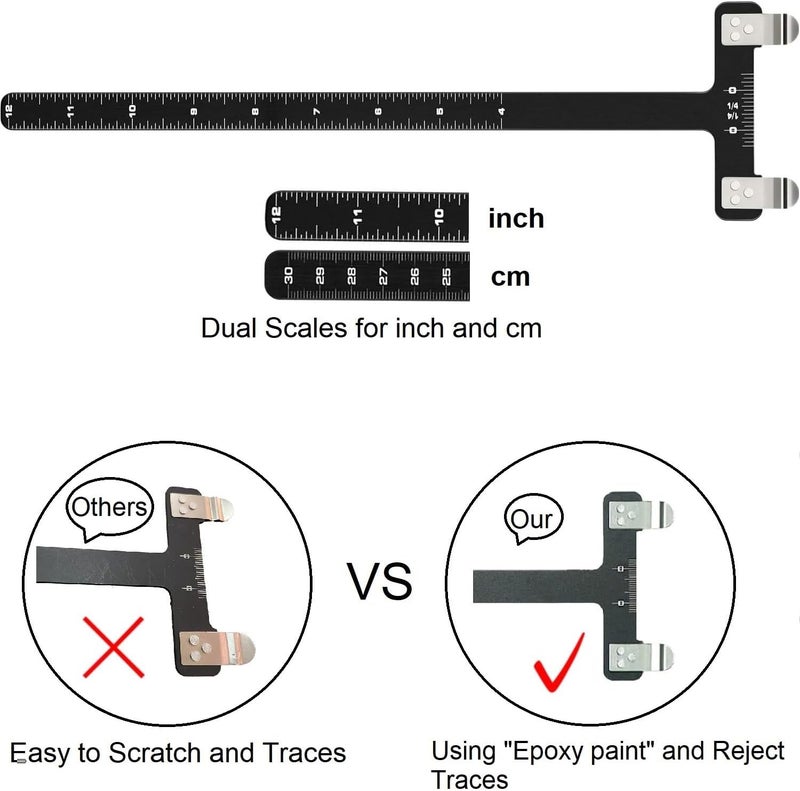 AHOSOUTLY Archery Bow String Nocking Points Set with T Square Ruler Nocking Buckle Pliers and 8pcs Nocking Buckle Set,for Recurve and Compound Bowstring Accessories - Image 2